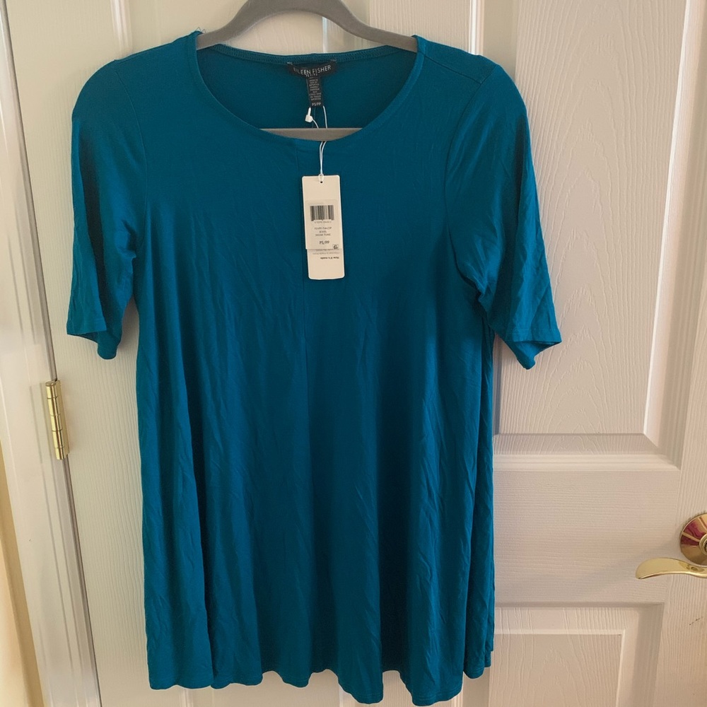 Eileen Fisher Turquoise Tunic size SP